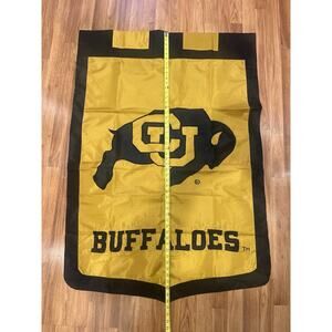 Colorado Buffaloes Flag Banner Evergreen Enterprise EUC 35x50 Iches